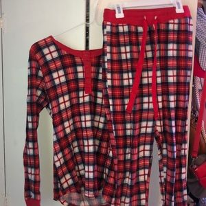 Plaid asleep set